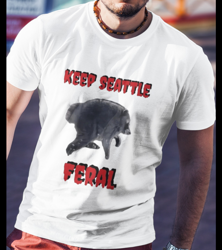 Jimothy Club Keep Seattle Feral Raccoon T-Shirt