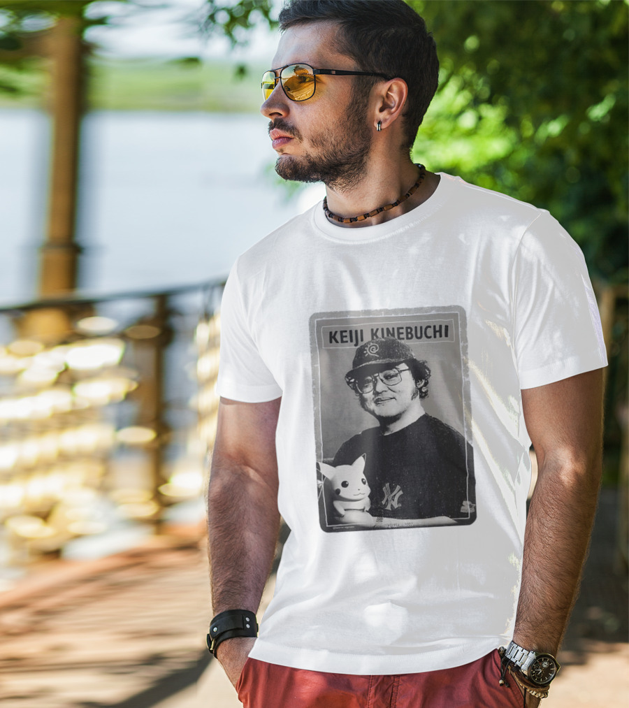 KEIJI KINEBUCHI Memorial 1956 2002 Pikachu NY Yankees Hat T-Shirt