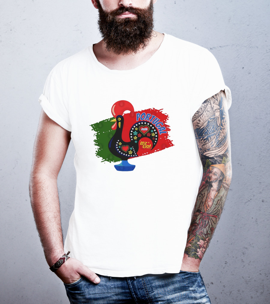 Portugal 2025 Lez Go Galo De Barcelos Rooster T-Shirt
