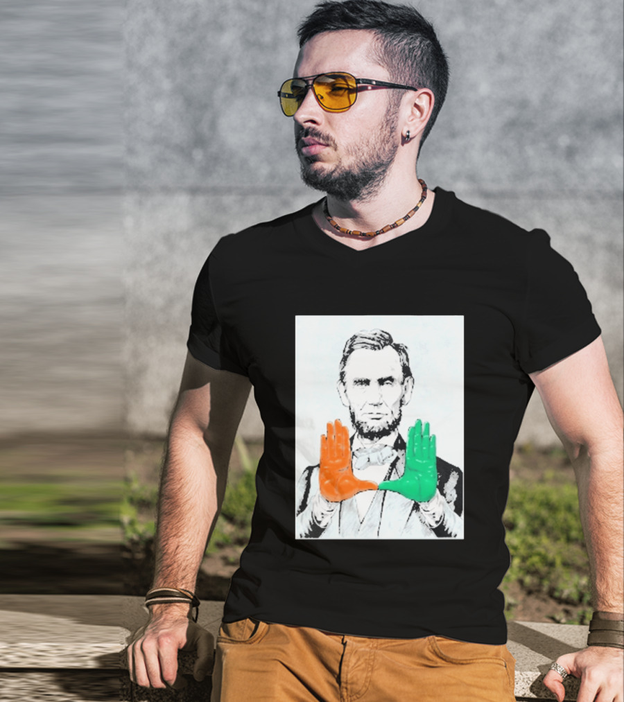 Abraham Lincoln Miami Hurricanes U Hands T-Shirt