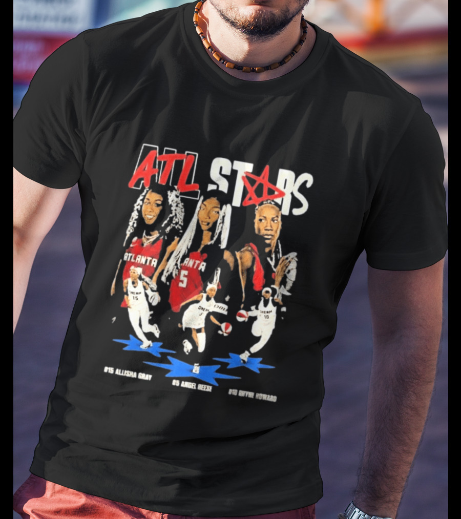 ATL All Stars Allisha Gray Angel Reese Rhyne Howard Atlanta Dream 2026 T-Shirt