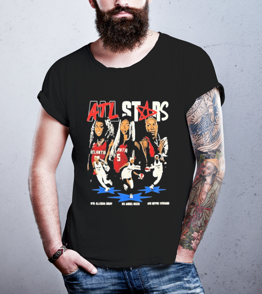 ATL All Stars Allisha Gray Angel Reese Rhyne Howard Atlanta Dream 2026 T-Shirt