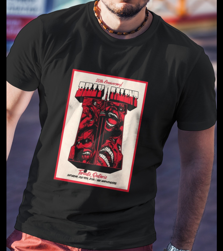 Billy Talent 20th Anniversary Toronto Ontario July 18 2026 T-Shirt