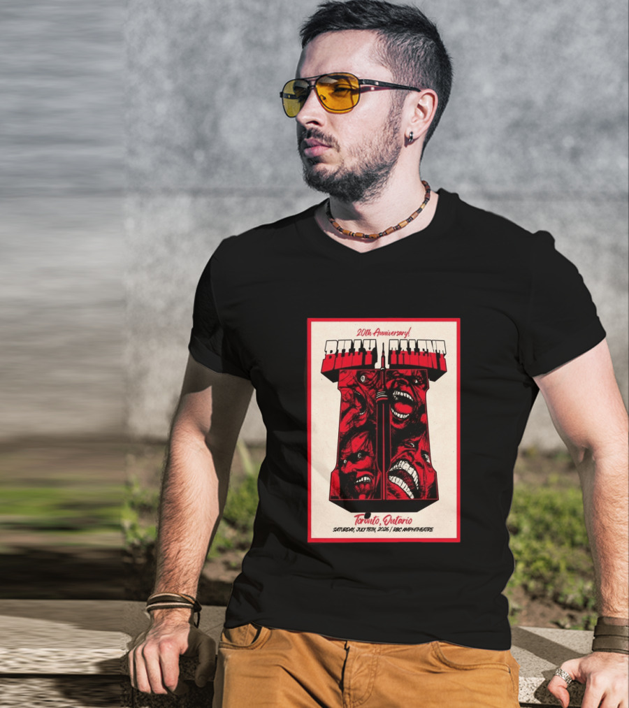 Billy Talent 20th Anniversary Toronto Ontario July 18 2026 T-Shirt