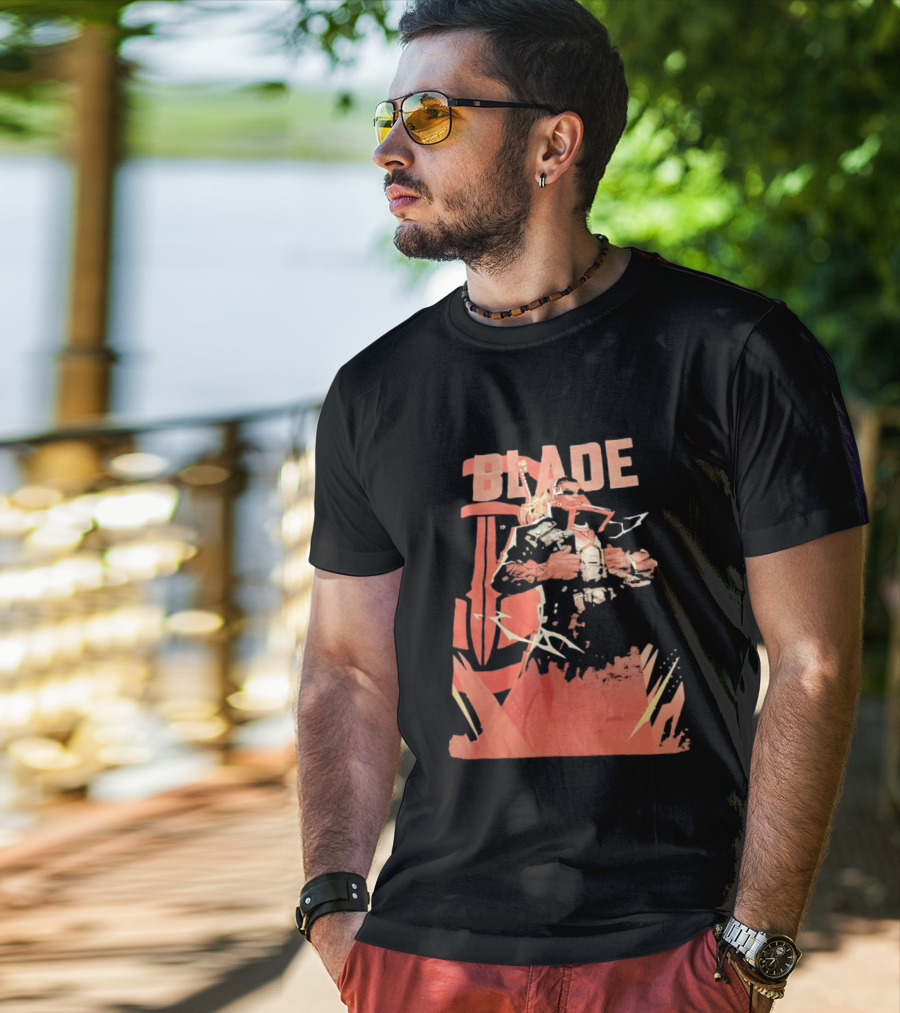 Blade Marvel Comic Vampire Hunter T-Shirt