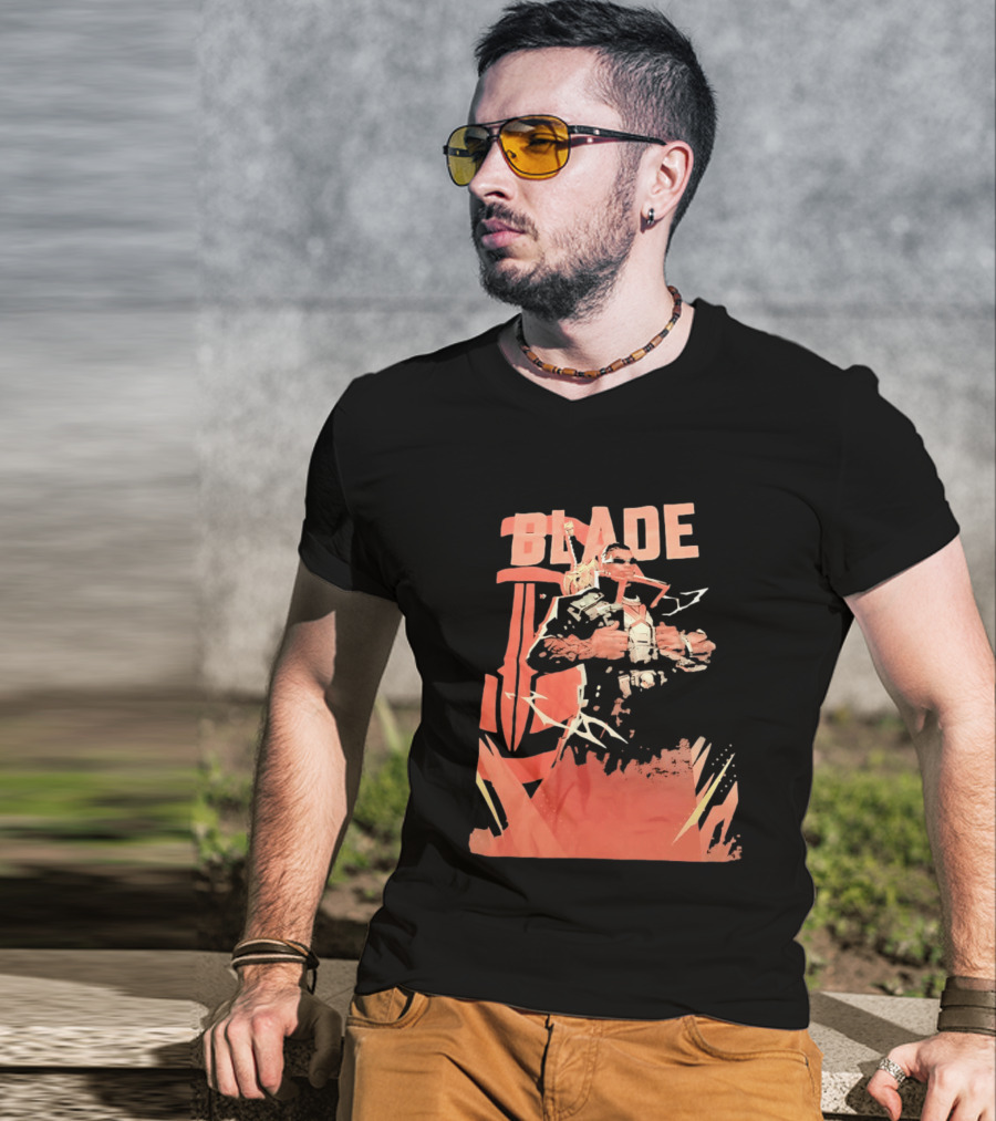 Blade Marvel Comic Vampire Hunter T-Shirt