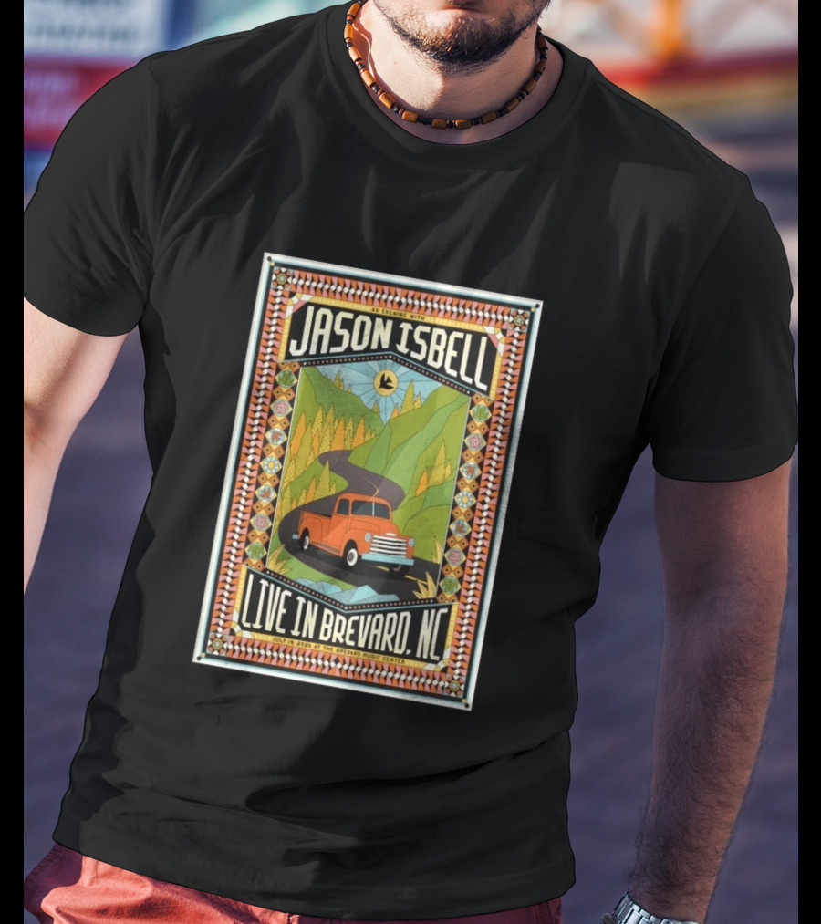 An Evening With Jason Isbell Live In Brevard NC July 19 2026 Brevard Music Center Tour T-Shirt