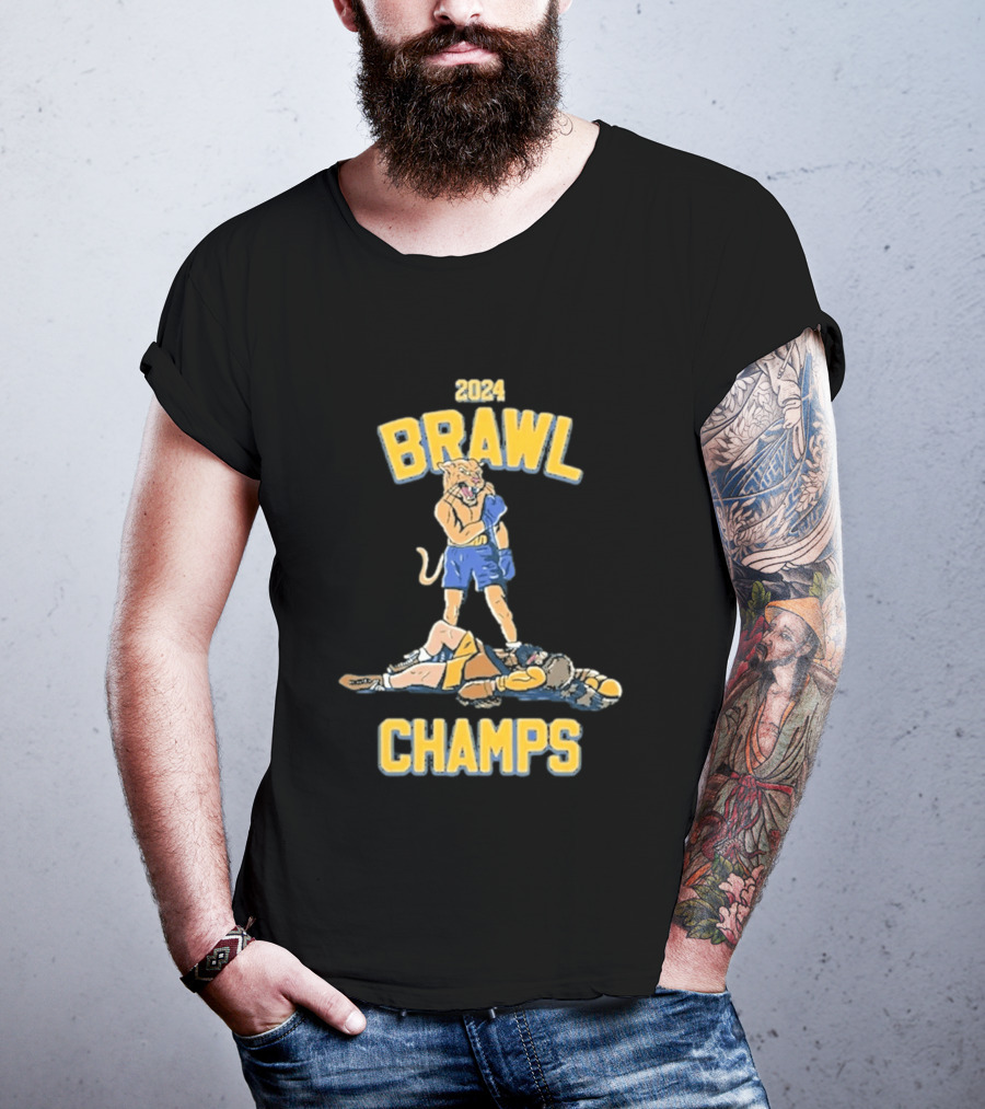 2024 Brawl Champs Boxing Cat Victory T-Shirt