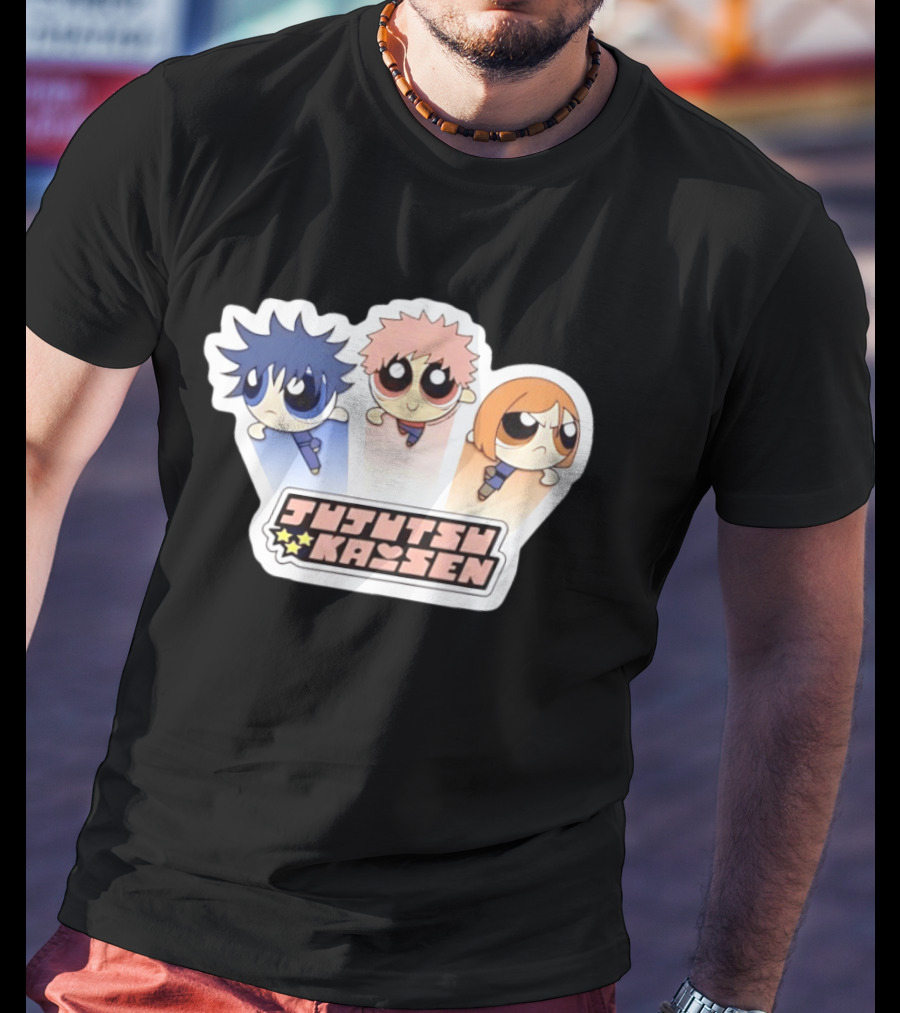 Jujutsu Kaisen Powerpuff Inspired Characters T-Shirt
