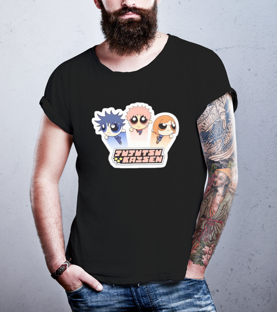 Jujutsu Kaisen Powerpuff Inspired Characters T-Shirt