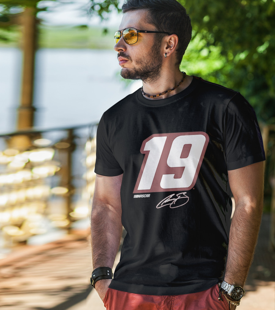 NASCAR Number 19 Racing Motorsport Signature Edition T-Shirt