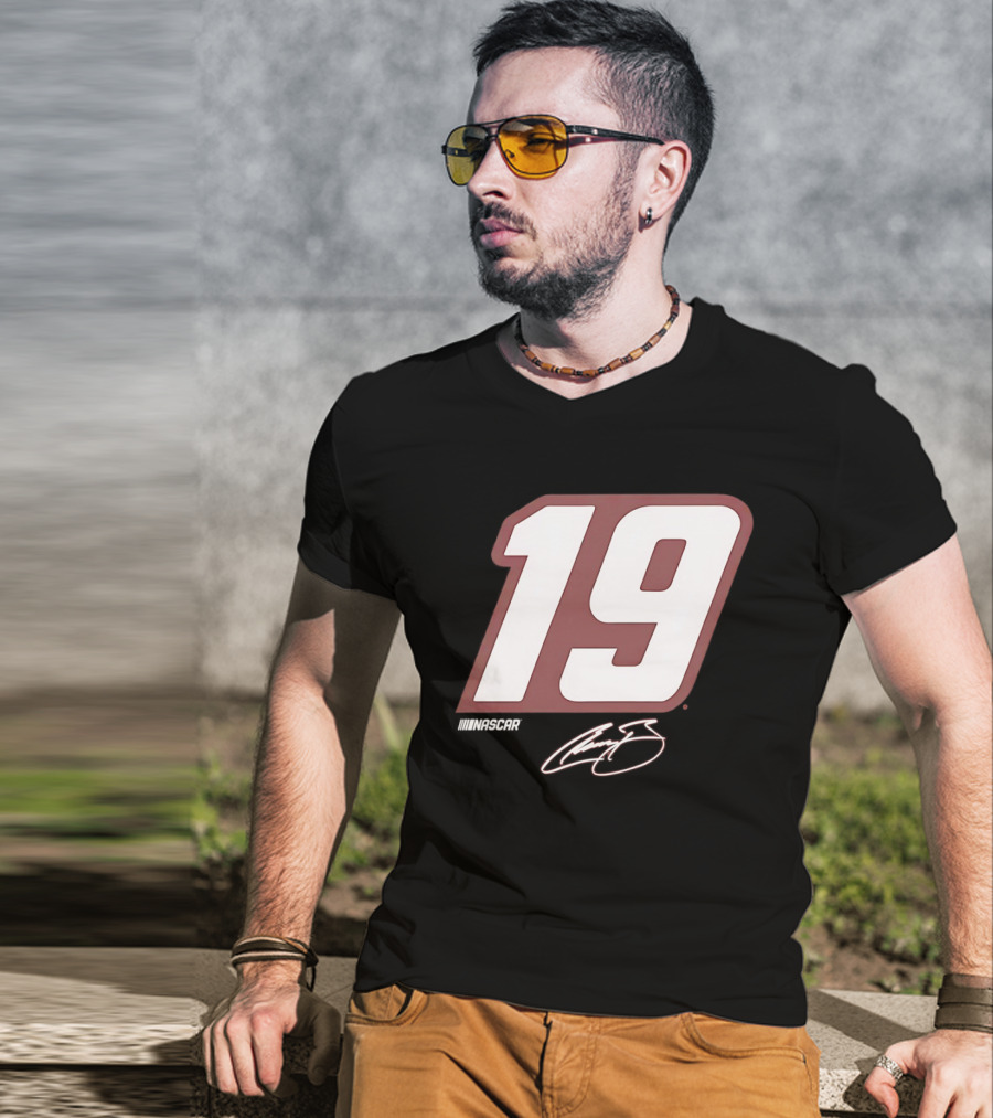 NASCAR Number 19 Racing Motorsport Signature Edition T-Shirt