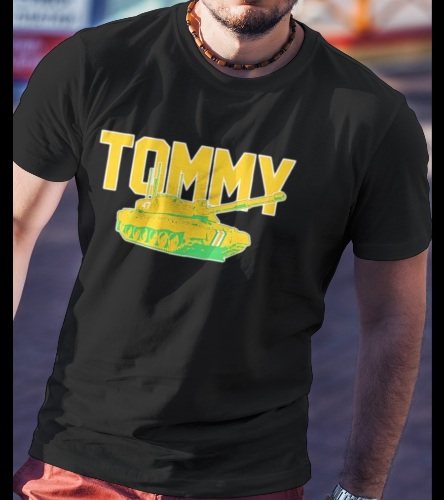 Tommy Tank 47 Athletics Baseball T-Shirt