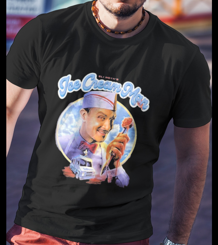 Eli Roth Ice Cream Man Vintage Horror Movie T-Shirt