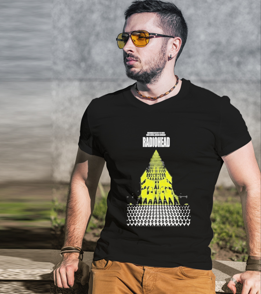 Radiohead Berlin 2025 Tour Dates Uber Arena Germany December 8 9 11 12 T-Shirt