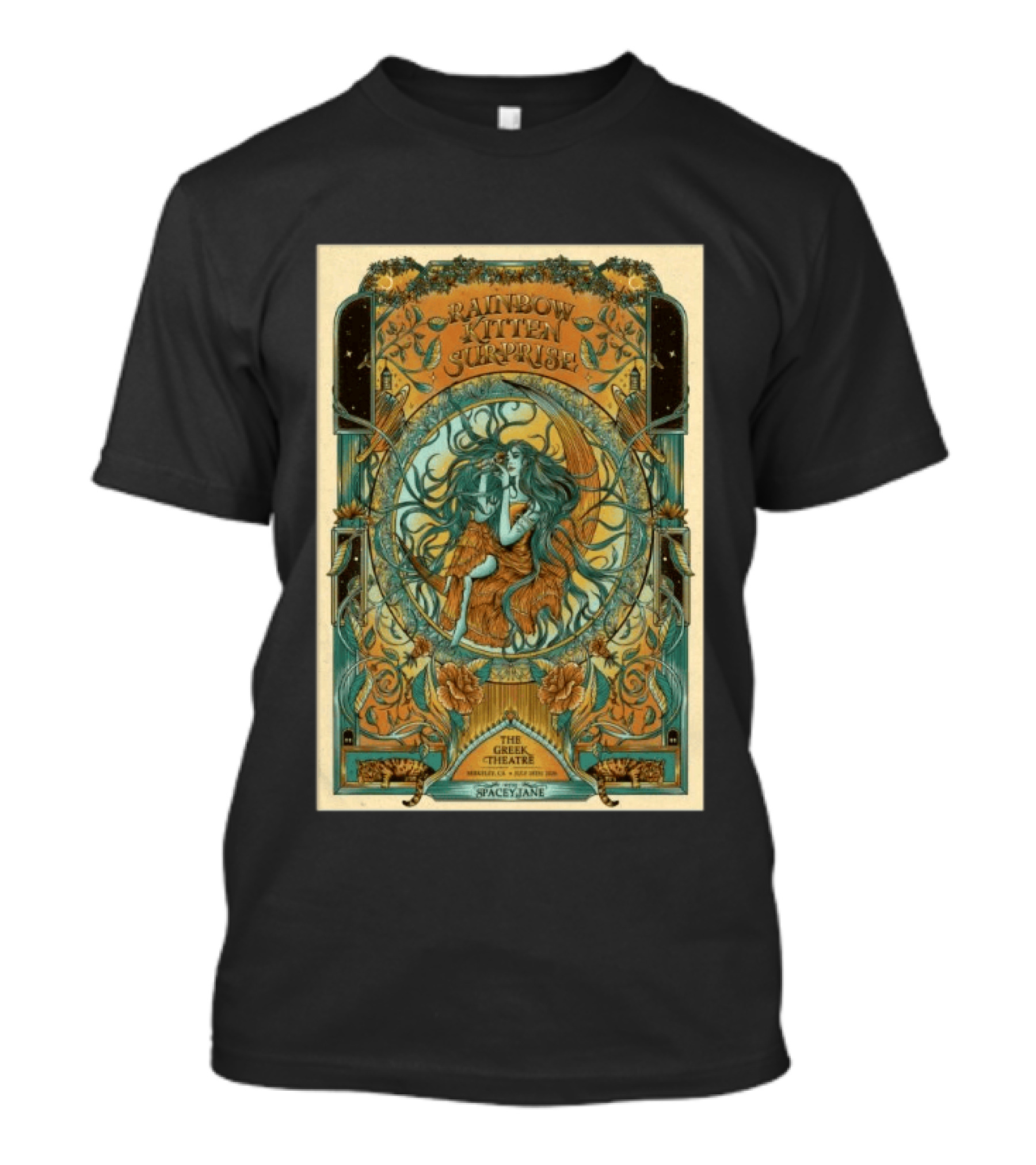 Rainbow Kitten Surprise Berkeley CA July 18 2026 Greek Theatre Spacey Jane T-Shirt