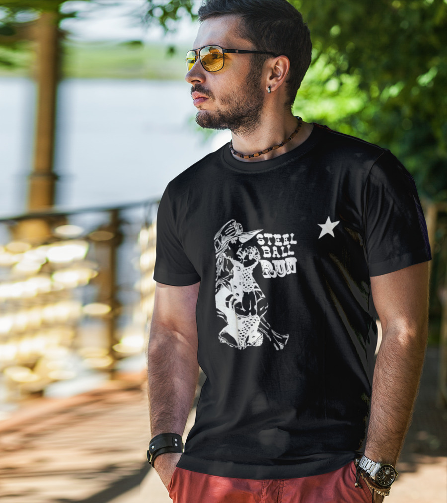 Steel Ball Run Gyro Zeppeli JoJo's Bizarre Adventure Star T-Shirt