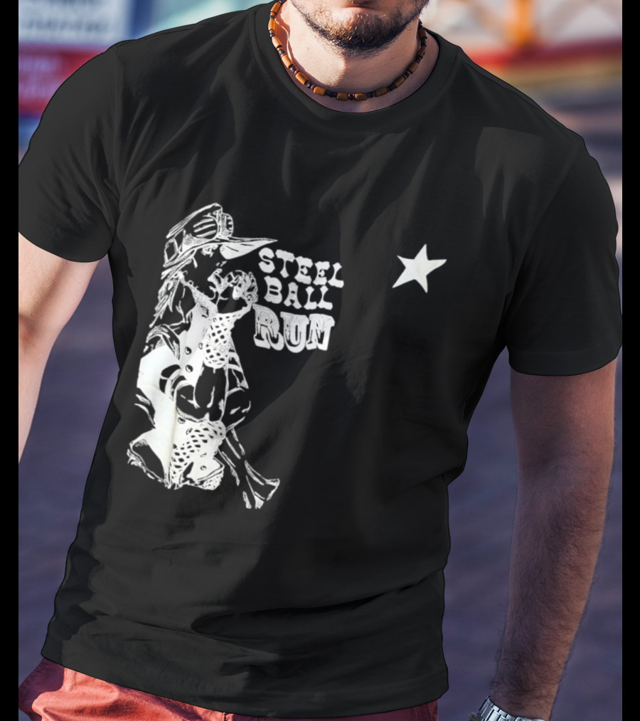 Steel Ball Run Gyro Zeppeli JoJo's Bizarre Adventure Star T-Shirt