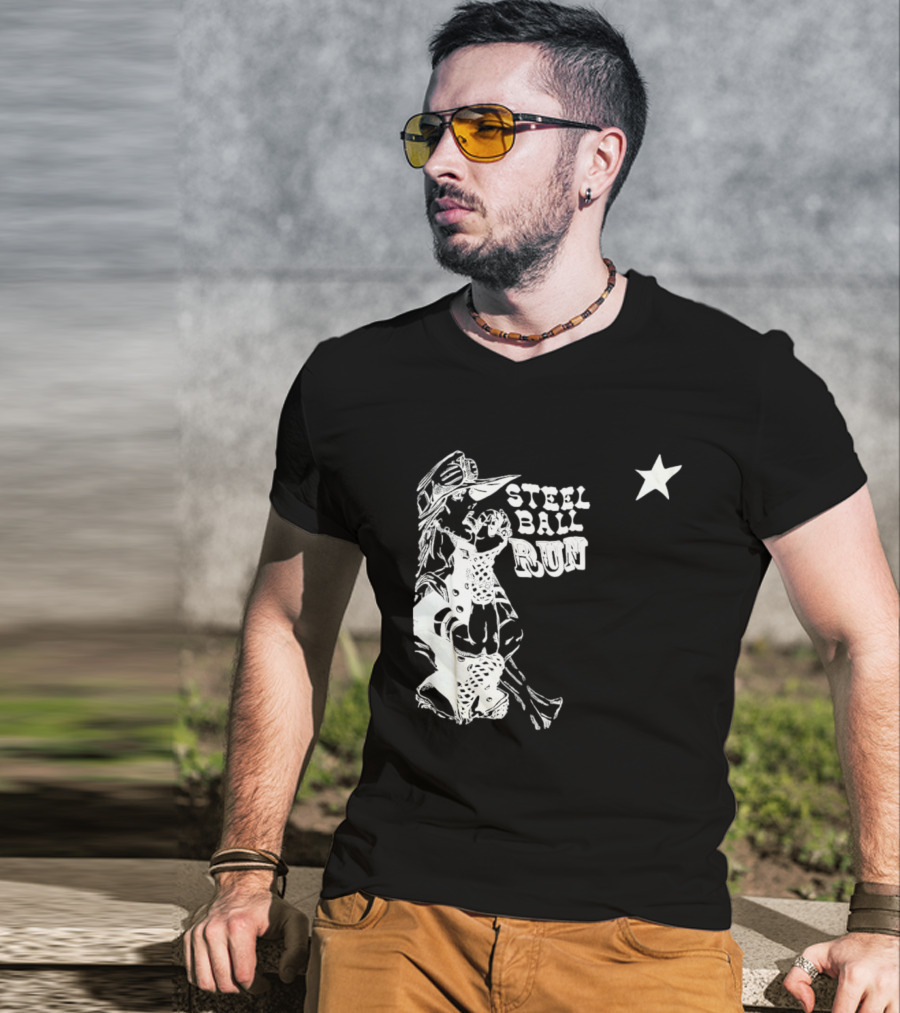 Steel Ball Run Gyro Zeppeli JoJo's Bizarre Adventure Star T-Shirt