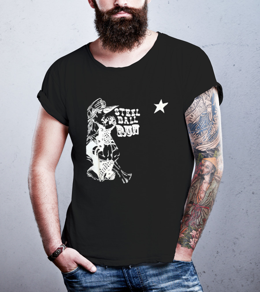 Steel Ball Run Gyro Zeppeli JoJo's Bizarre Adventure Star T-Shirt