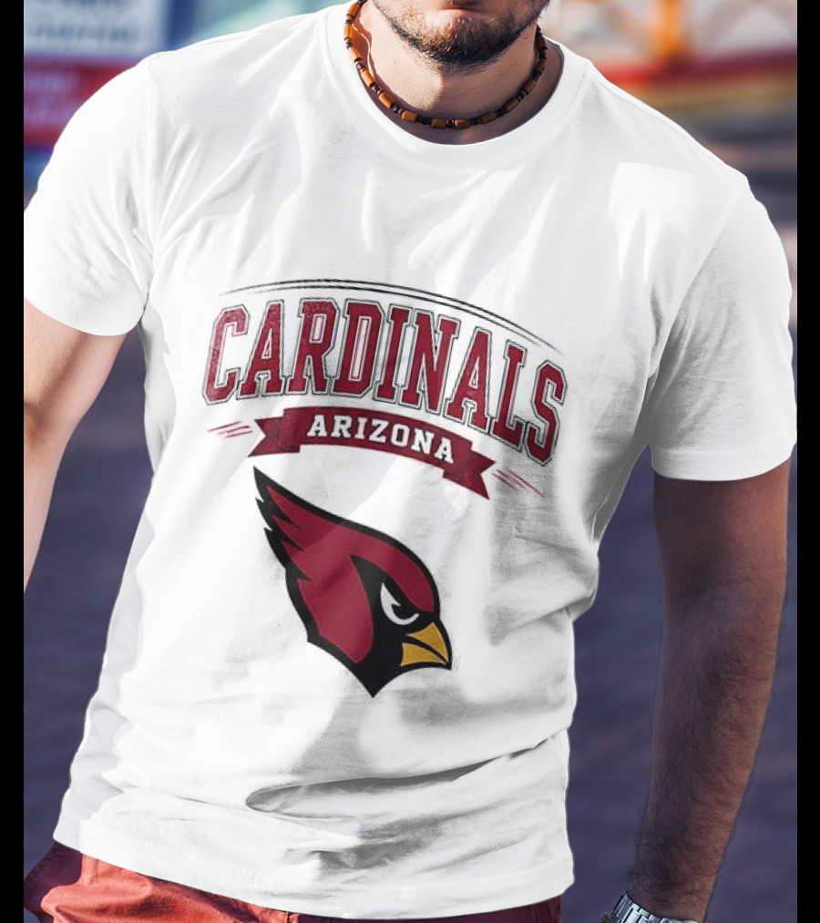 Arizona Cardinals Ghostface Running Football Combination T-Shirt