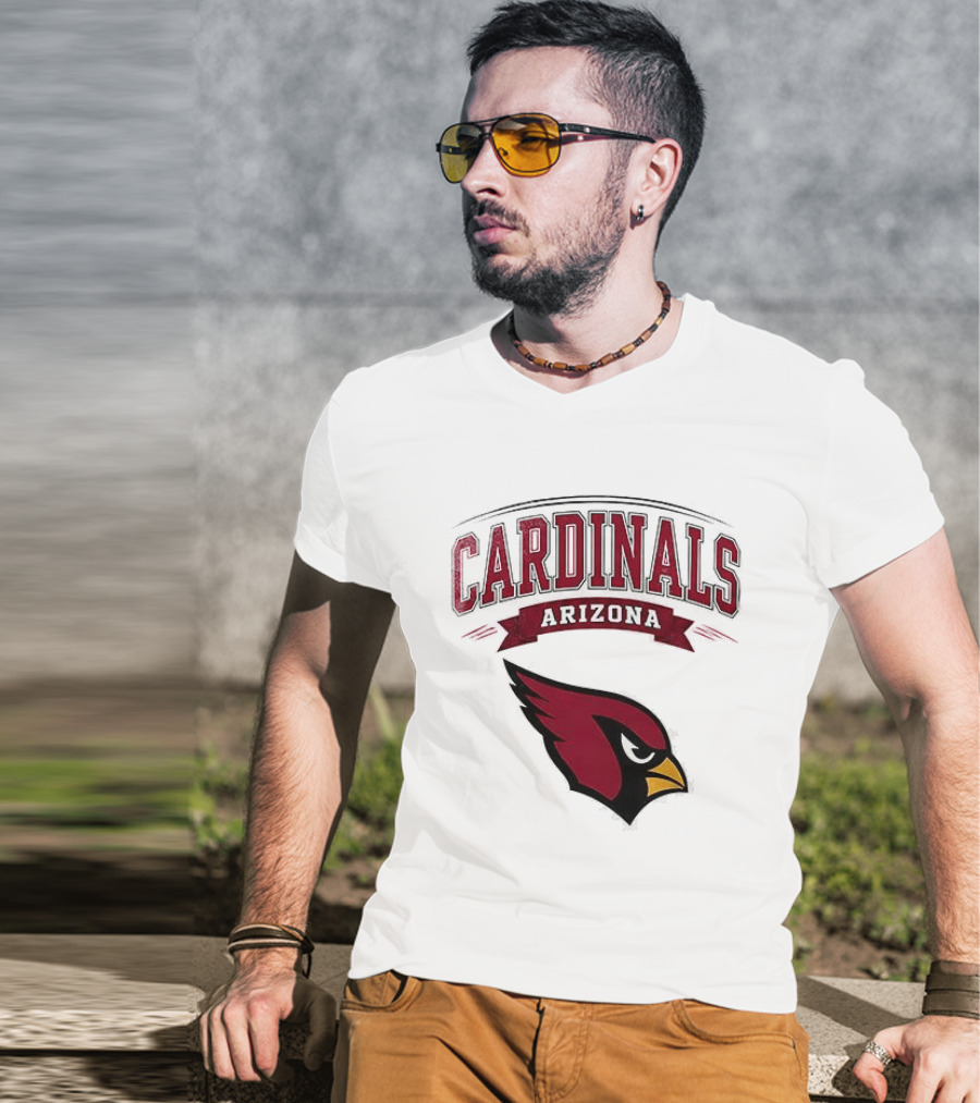 Arizona Cardinals Ghostface Running Football Combination T-Shirt