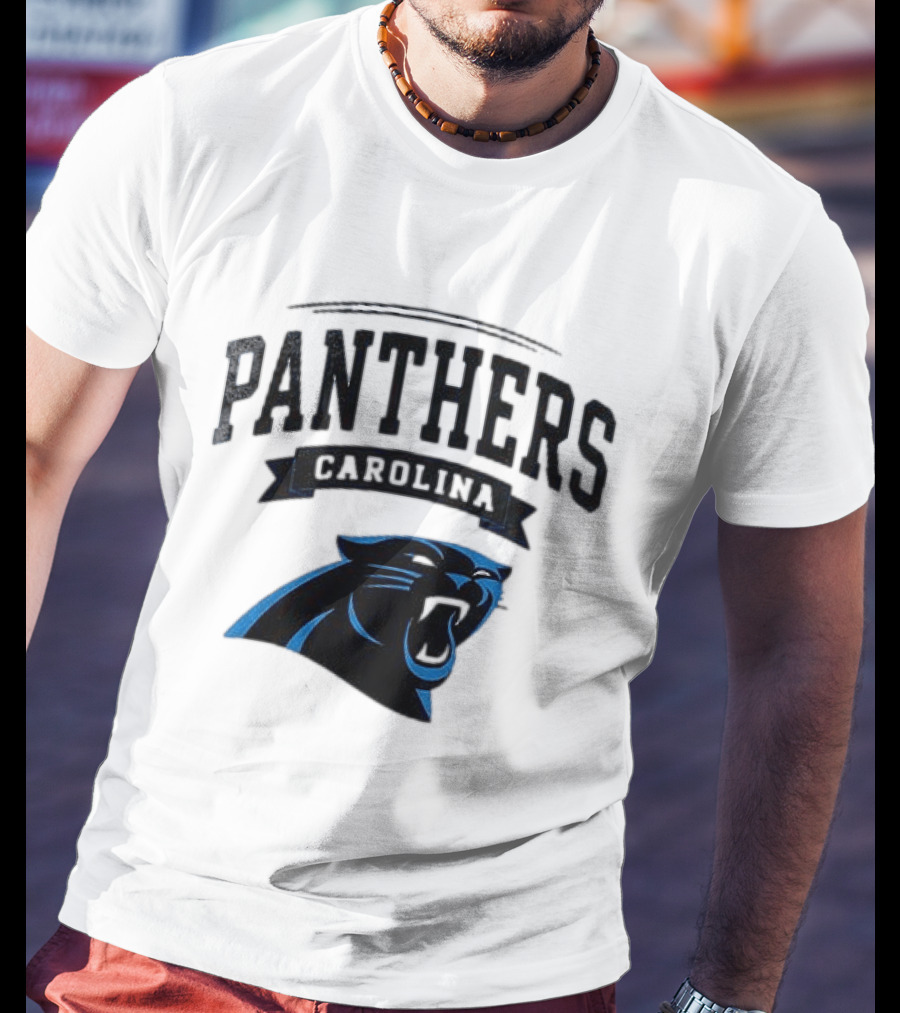 Carolina Panthers Ghostface Crossover Football Collaboration T-Shirt
