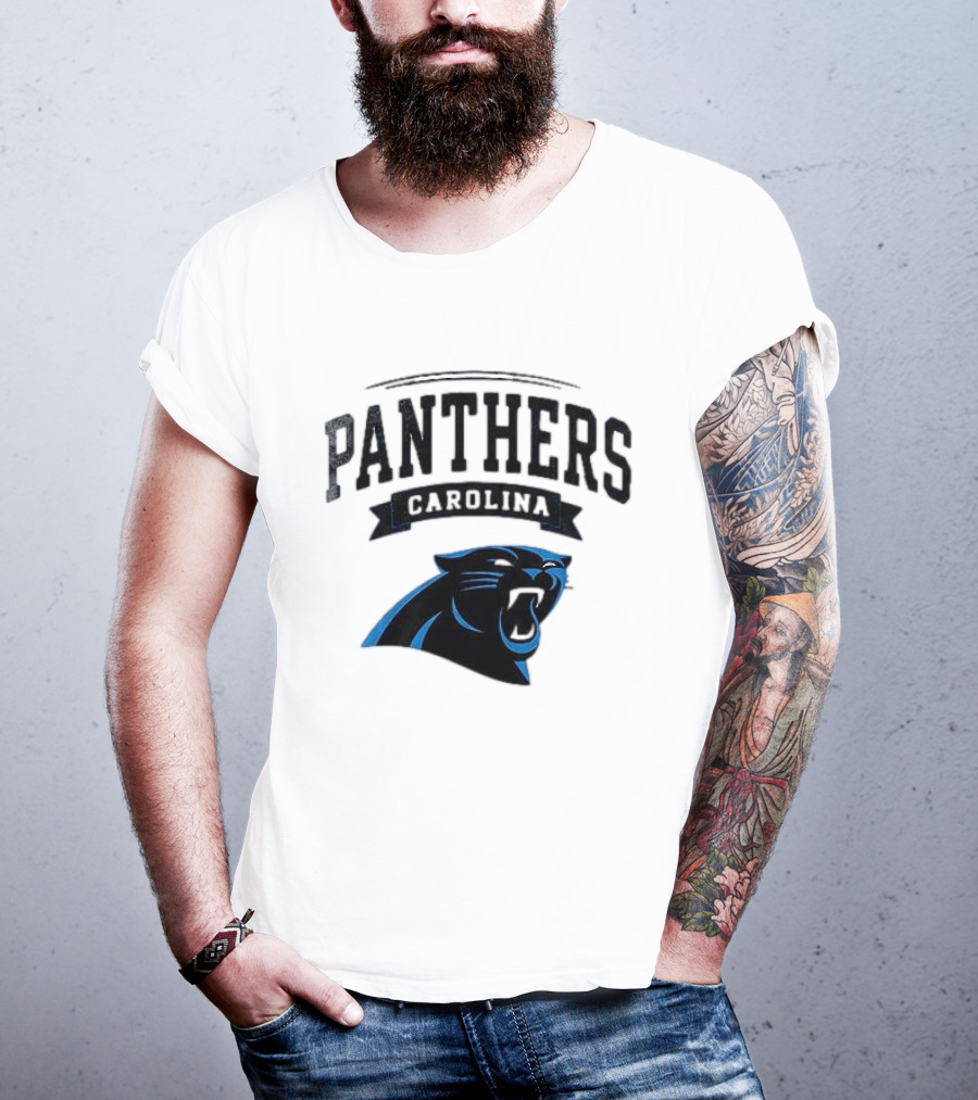 Carolina Panthers Ghostface Crossover Football Collaboration T-Shirt