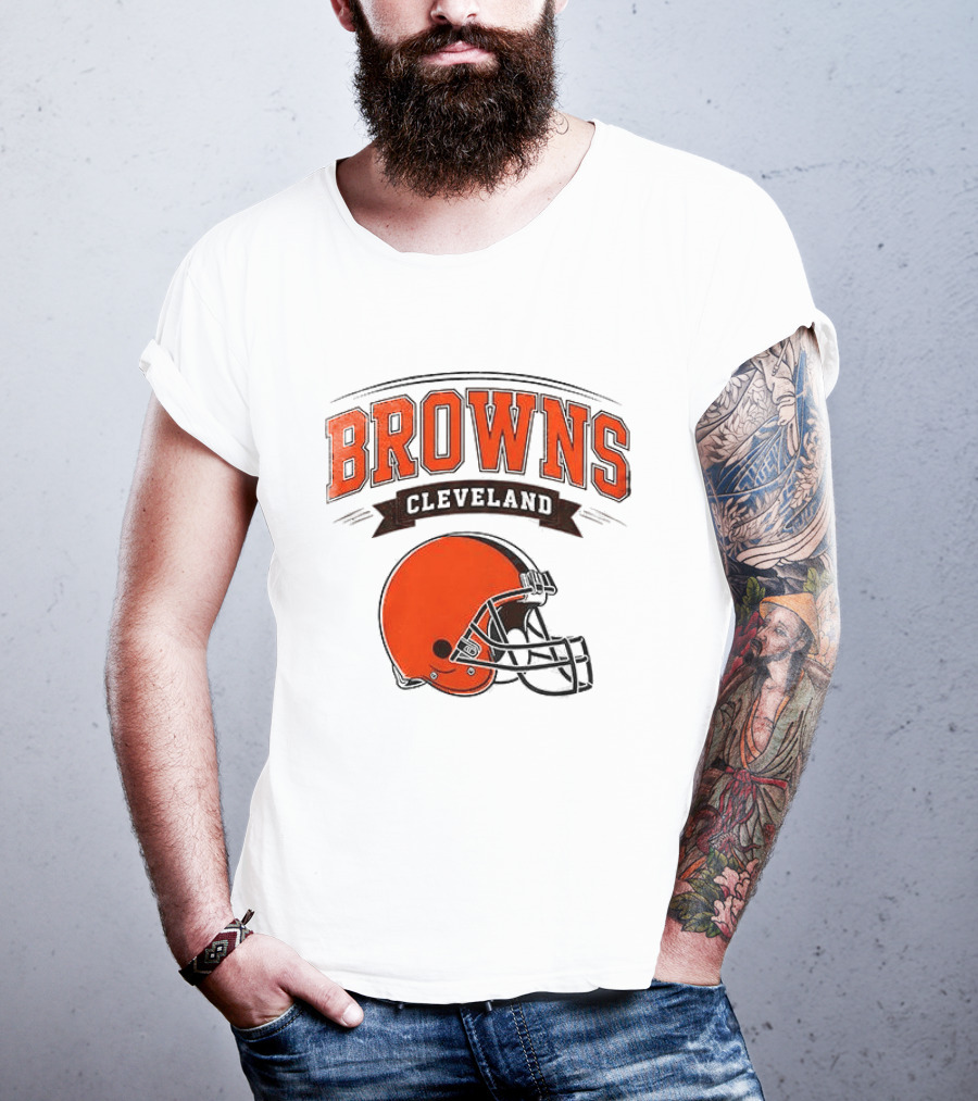 Cleveland Browns Ghostface Running Football Collaboration T-Shirt