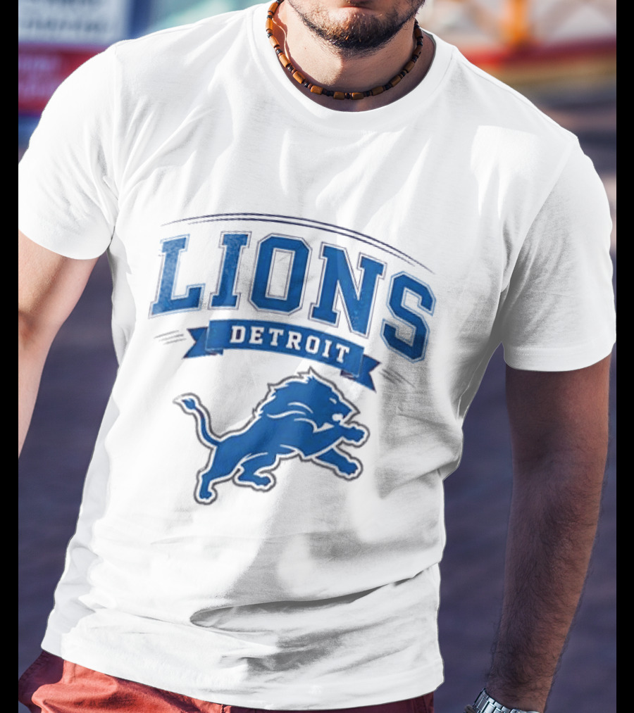 Detroit Lions Ghostface Running Football Fusion T-Shirt