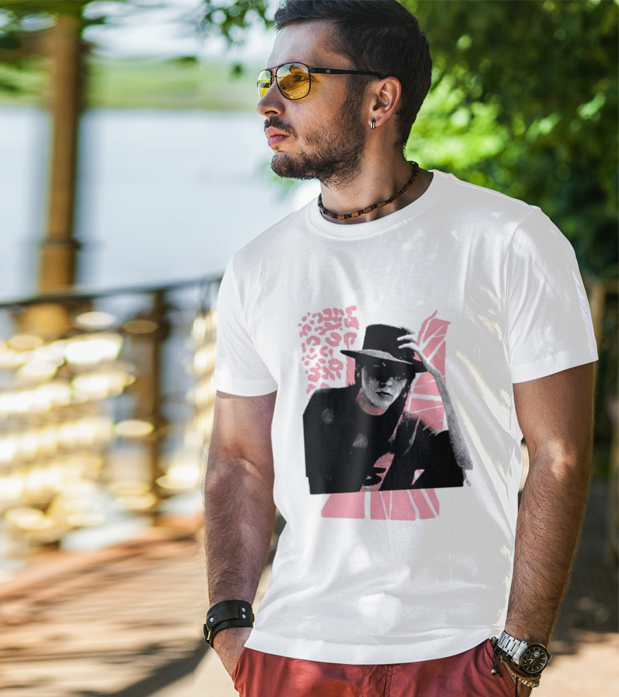 John Taylor Punk Masters Retro Style Hat And Femme Collage T-Shirt