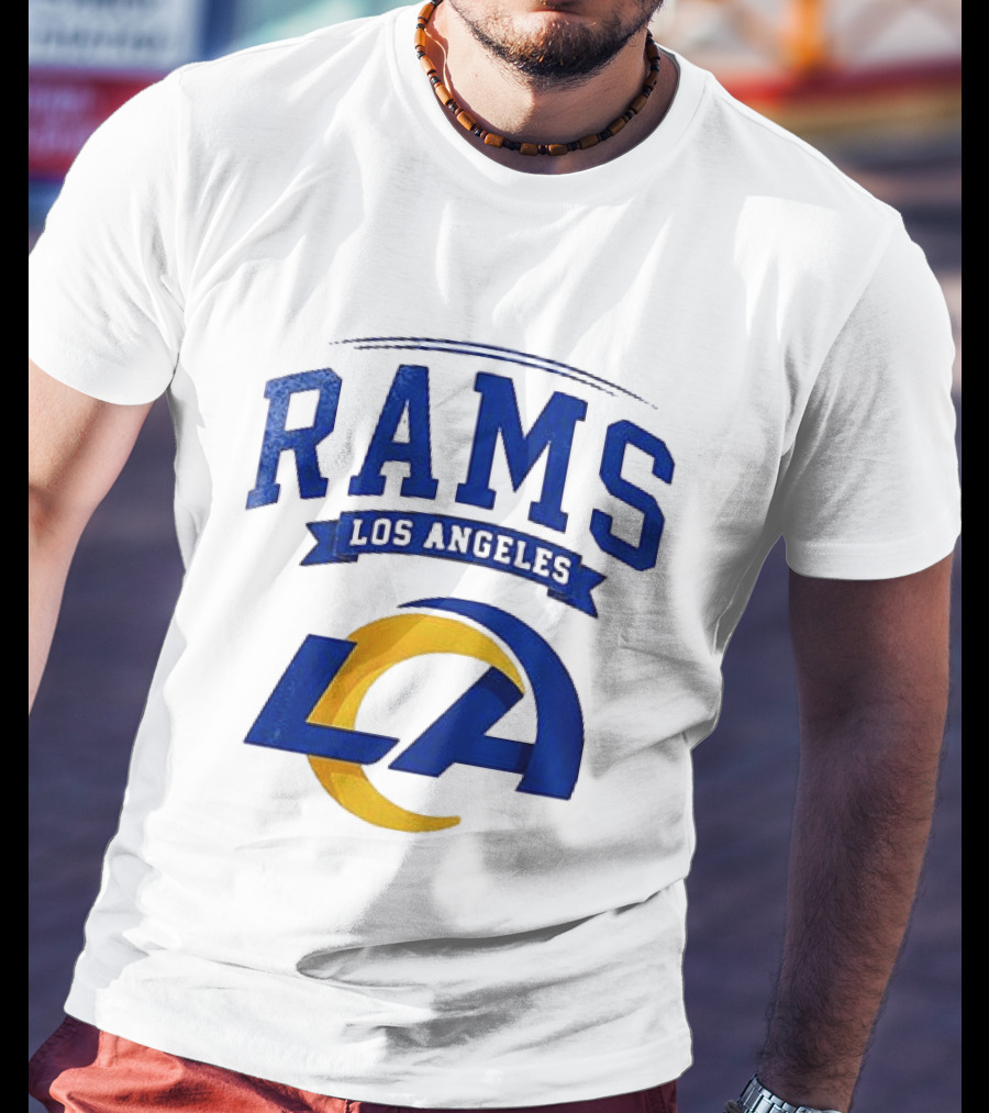 Los Angeles Rams Ghostface Running Football Collaboration T-Shirt