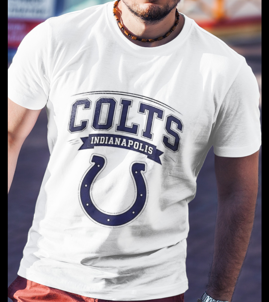 Indianapolis Colts Ghostface Running Football Collaboration T-Shirt