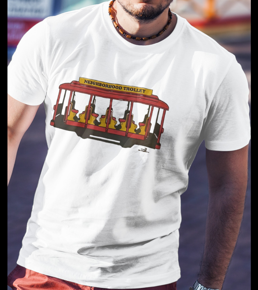 Neighborhood Trolley Mister Rogers' Neighborhood Iconic Red Trolley T-Shirt