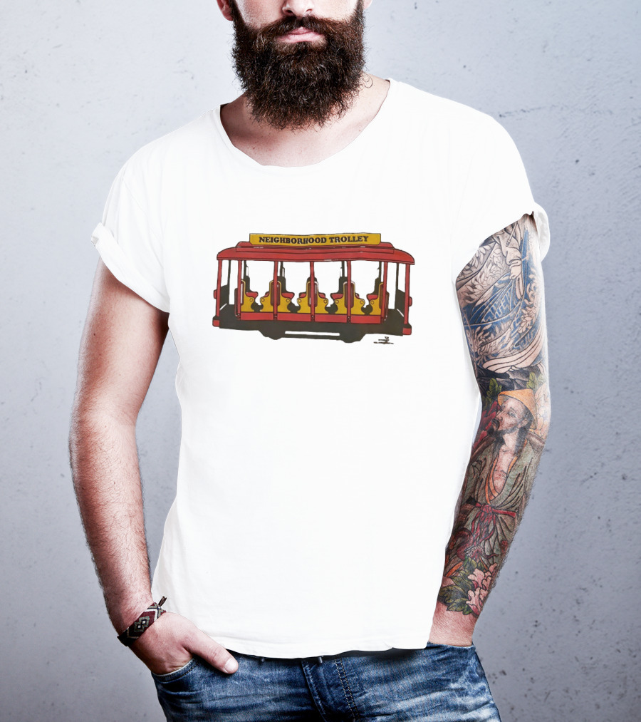 Neighborhood Trolley Mister Rogers' Neighborhood Iconic Red Trolley T-Shirt