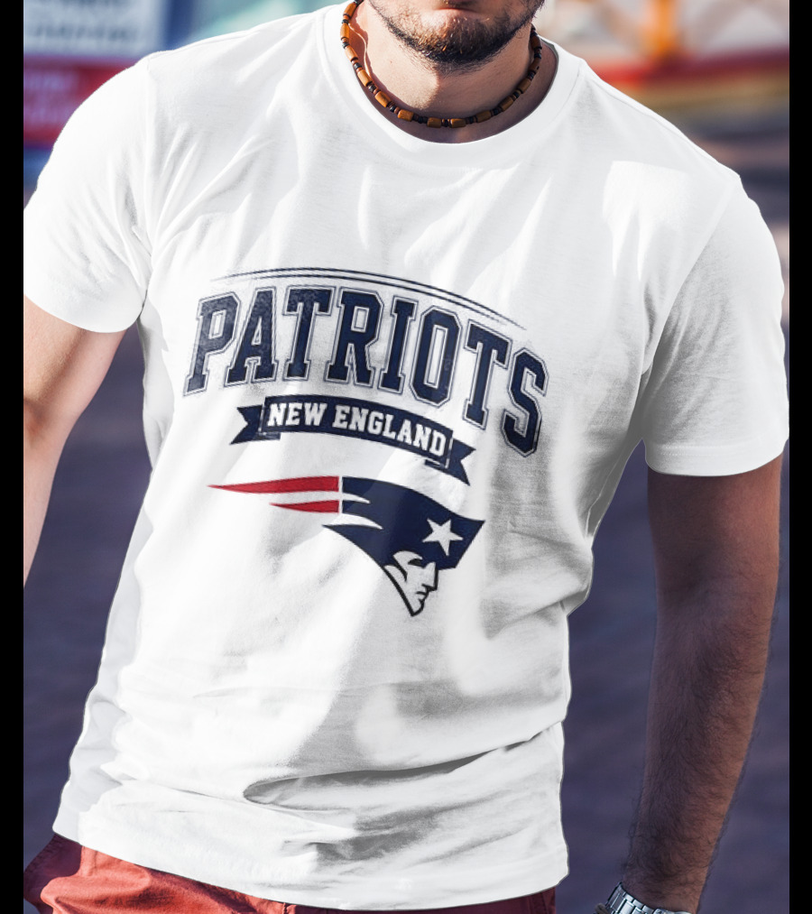 New England Patriots Ghostface Running Football NFL T-Shirt