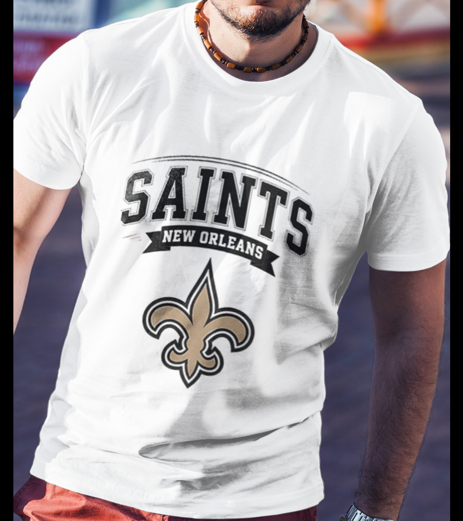 New Orleans Saints Ghostface Running Football Collaboration T-Shirt