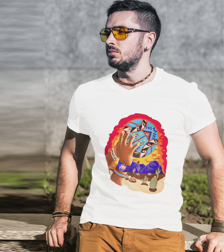 Phoenix Suns Desert Basketball Southwest NBA Cactus Mountain T-Shirt