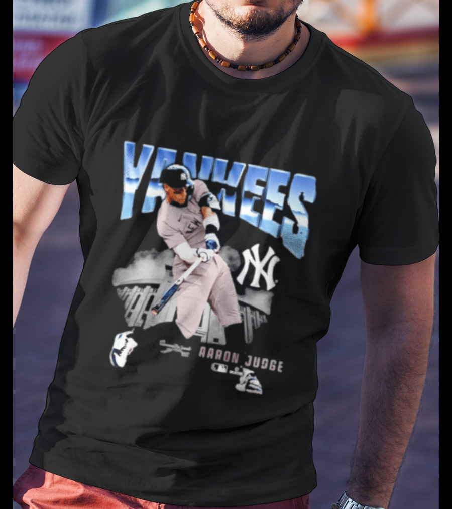 Aaron Judge Yankees New York MLB Player Yankees Stadium Scene T-Shirt