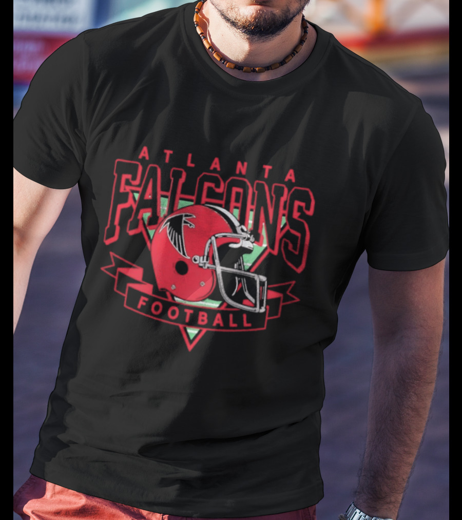 Atlanta Falcons Football Helmet Falcons Football T-Shirt