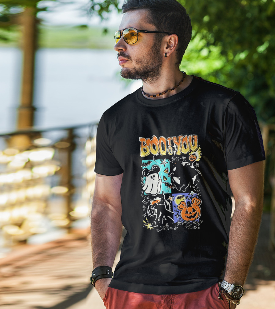 Boo To You Ghost And Pumpkin Halloween Fun T-Shirt