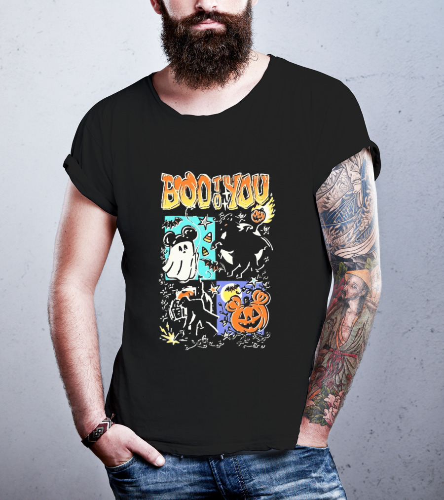 Boo To You Ghost And Pumpkin Halloween Fun T-Shirt