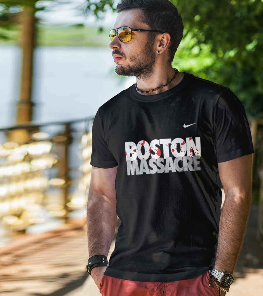 Boston Massacre Nike Blood Splatter T-Shirt