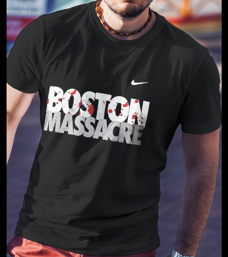 Boston Massacre Nike Blood Splatter T-Shirt