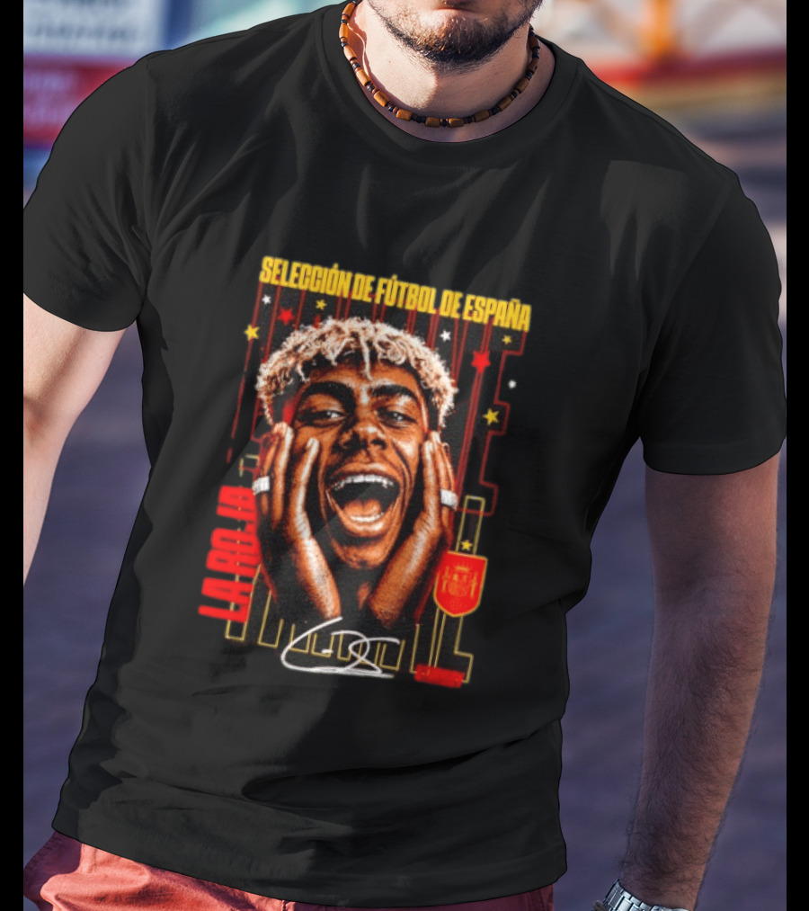 Lamine Yamal Selección De Fútbol De España La Roja Starboy Iconic Footballer España Celebration T-Shirt