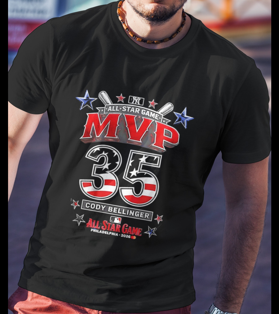 New York Yankees Cody Bellinger 35 MVP All Star Game Philadelphia 2026 T-Shirt