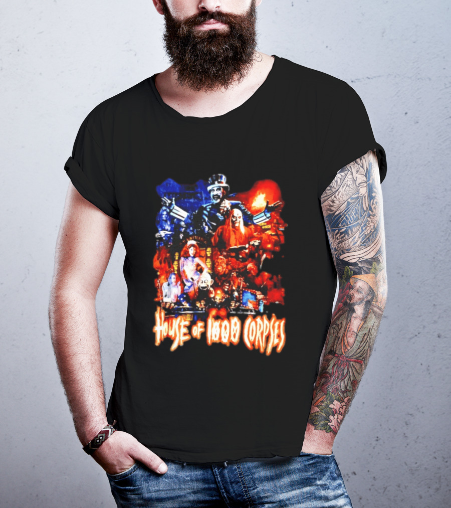 House Of 1000 Corpses Rob Zombie Horror Movie Captain Spaulding T-Shirt