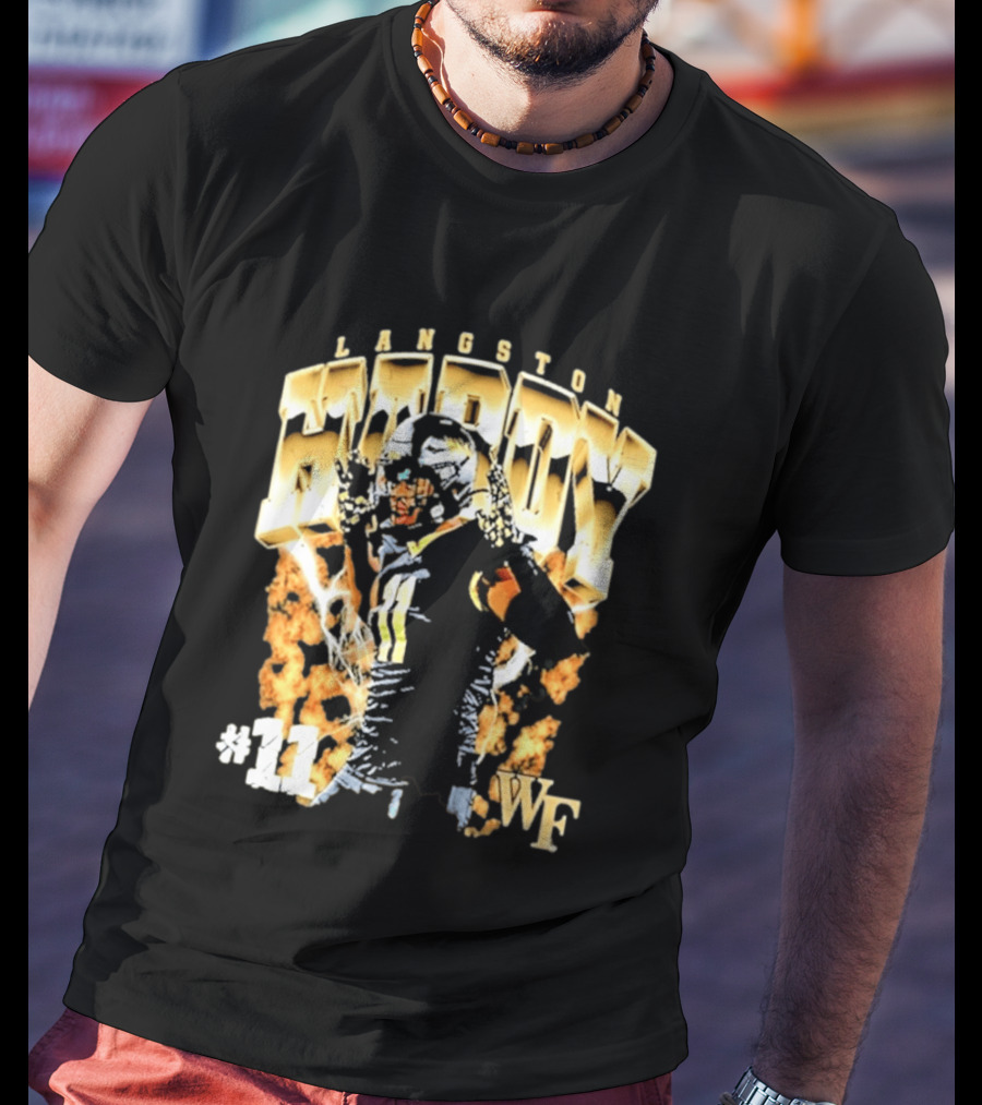 Ncaa Football Langston Hardy Wake Forest Demon Deacons #11 WF T-Shirt
