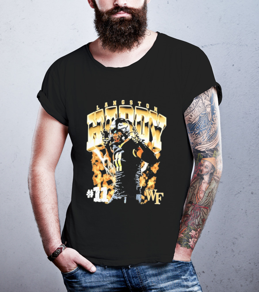 Ncaa Football Langston Hardy Wake Forest Demon Deacons #11 WF T-Shirt