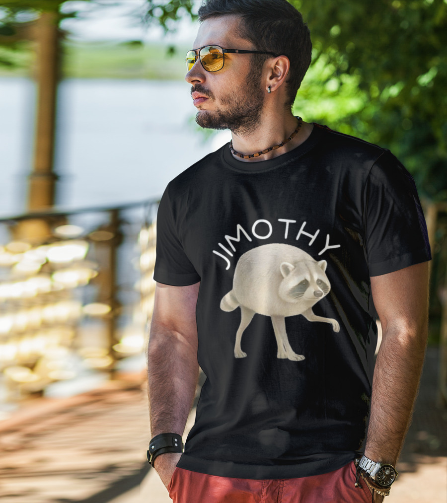 Jimothy Raccoon Animal Meme T-Shirt